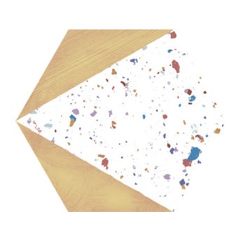 STRACCIATELLA HONEY NATURAL 25X29 hexagon lastriko