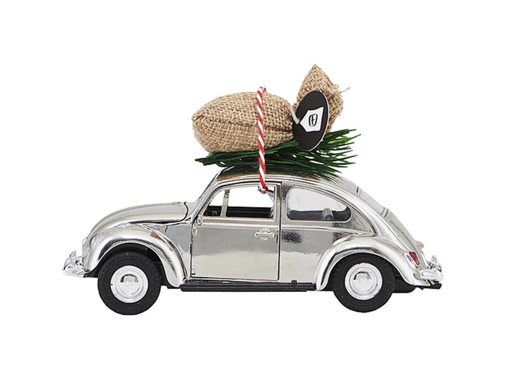 Dekoracja świąteczna Xmas Car chrom