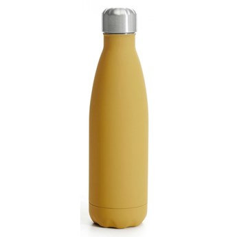 Butelka termiczna 500 ml żółta matowa, gumowana kod: SF-5018081