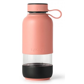 Butelka szklana na wodę 600 ml TO GO różowa / Lekue kod: 0302018R06M017