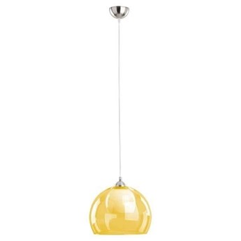 Lampa wisząca zwis żółta szklana kula MISSI śr. 30cm