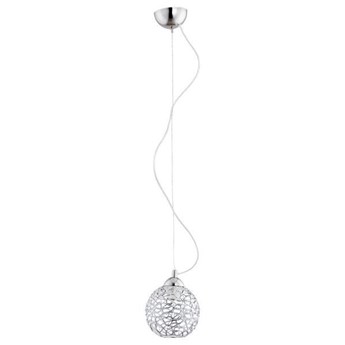 Lampa wisząca zwis druciany kula AMASO chrom śr. 15cm