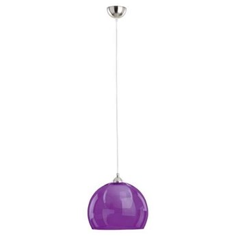 Lampa wisząca zwis fioletowa szklana kula MISSI śr. 30cm