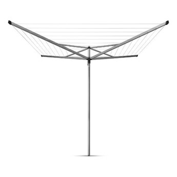 Brabantia - Suszarka ogrodowa Compact - 50m, 4 ramiona - mocowanie z tworzywa (do betonu)
