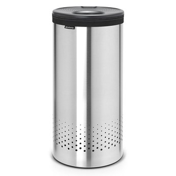 Brabantia - Kosz na bieliznę - szara pokrywa z tworzywa - 35L - stal mat FPP