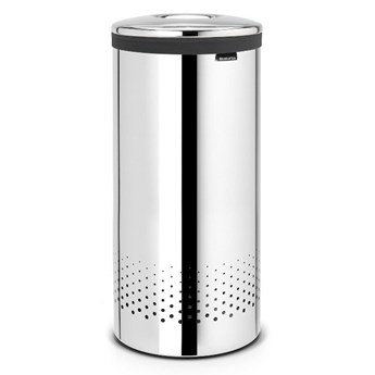 Brabantia - Kosz na bieliznę - pokrywa ze stali polerowanej - 35L - stal polerowana