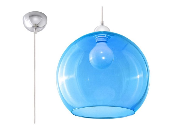 Sollux - Lampa wisząca Ball - błękitna