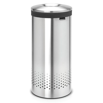 Brabantia - Kosz na bieliznę - pokrywa ze stali matowej - 35L - stal matowa