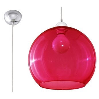 Sollux - Lampa wisząca Ball - czerwona