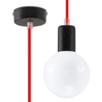 Sollux - Lampa wisząca Edison - czerwona