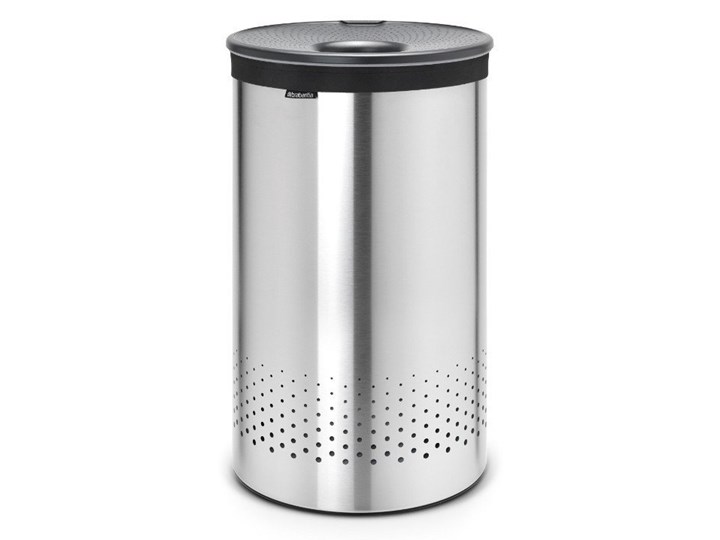 Brabantia - Kosz na bieliznę - szara pokrywa z tworzywa - 60L - stal mat FPP