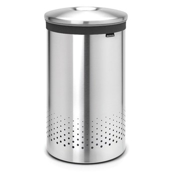 Brabantia - Kosz na bieliznę - pokrywa ze stali matowej - 60L - stal matowa