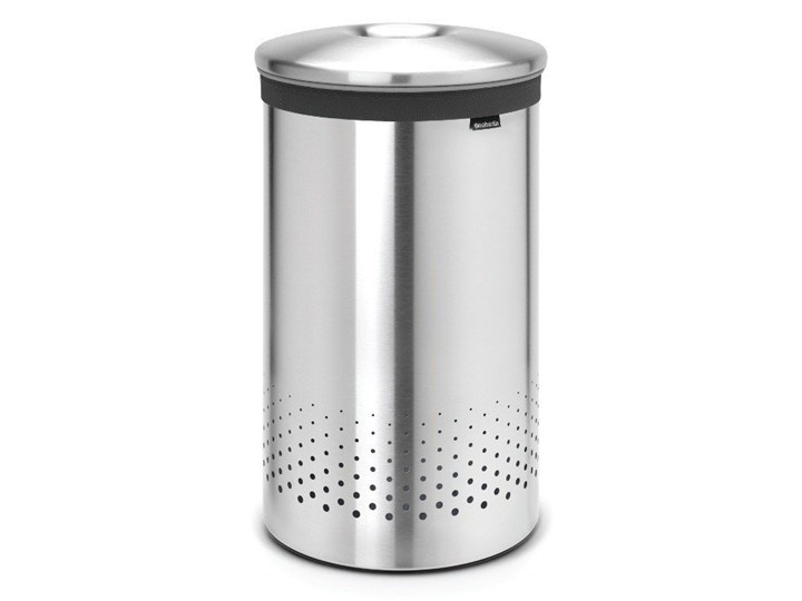 Brabantia - Kosz na bieliznę - pokrywa ze stali matowej - 60L - stal matowa
