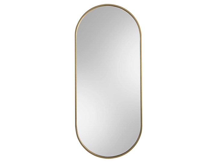 Lustro Ambient Slim – złota rama Lustro z ramą Owalne Ścienne Pomieszczenie Garderoba