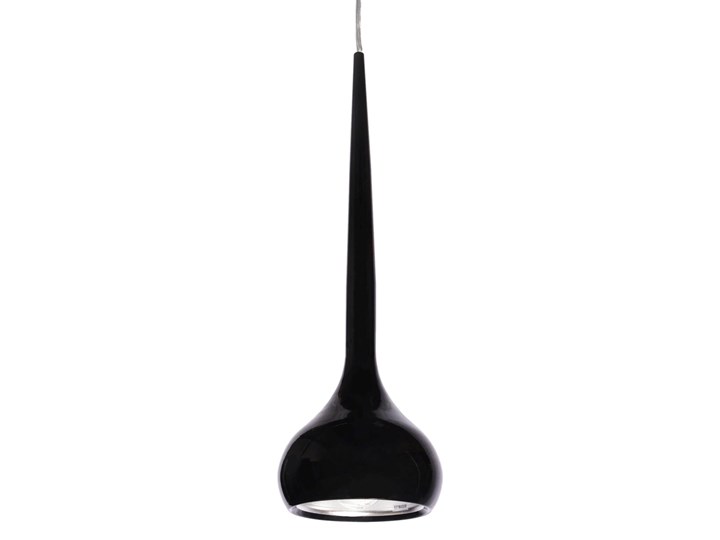 NOWOCZESNA LAMPA WISZĄCA NORIZZA CZARNA Chrom Lampa z kloszem Metal Pomieszczenie Jadalnia