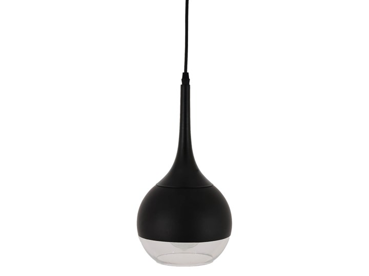 NOWOCZESNA LAMPA WISZĄCA CZARNA FRUDO Lampa z kloszem Szkło Metal Ilość źródeł światła 1 źródło