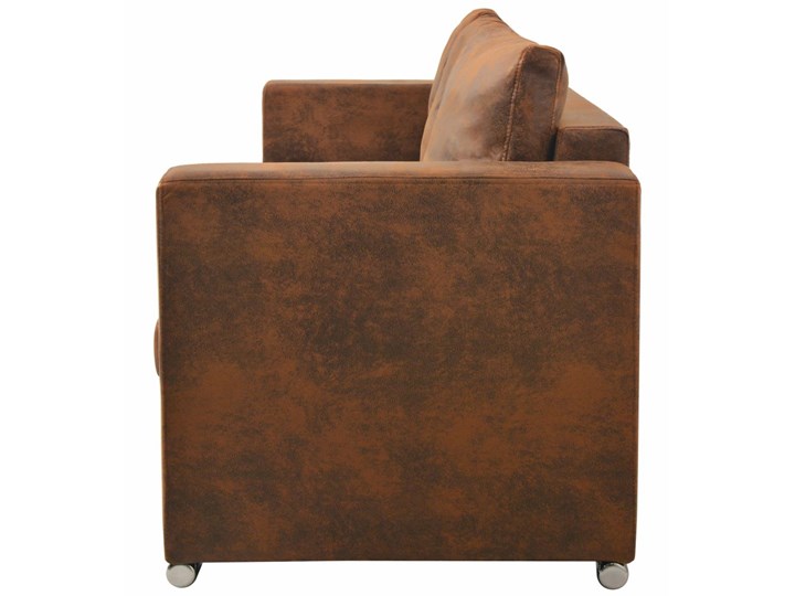 vidaXL Sofa 3-osobowa, 191 x 73 x 82 cm, sztuczny zamsz Stała konstrukcja Szerokość 191 cm Rozkładanie Głębokość 73 cm Boki Z bokami