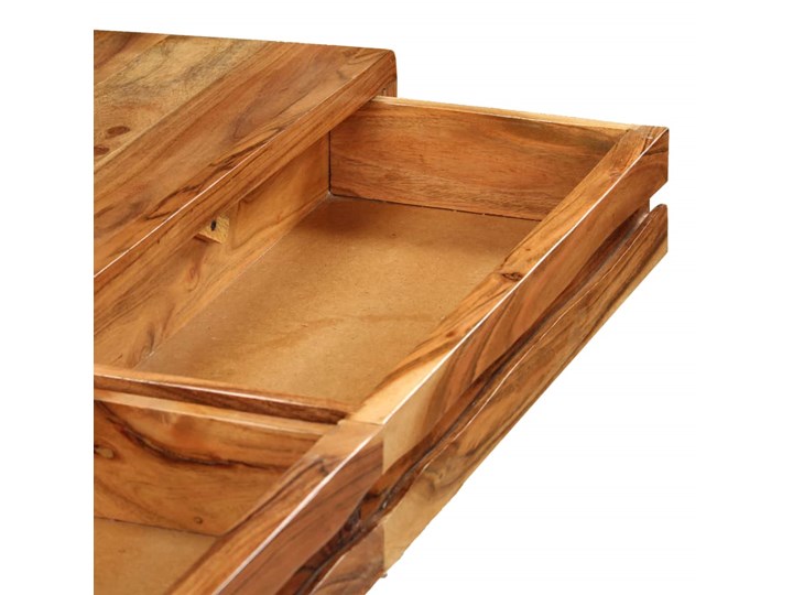 vidaXL Konsola z drewna akacjowego, żłobione szuflady, 118x30x80 cm Szerokość 118 cm Z szufladą Głębokość 30 cm Drewno Kategoria Konsole Styl Vintage