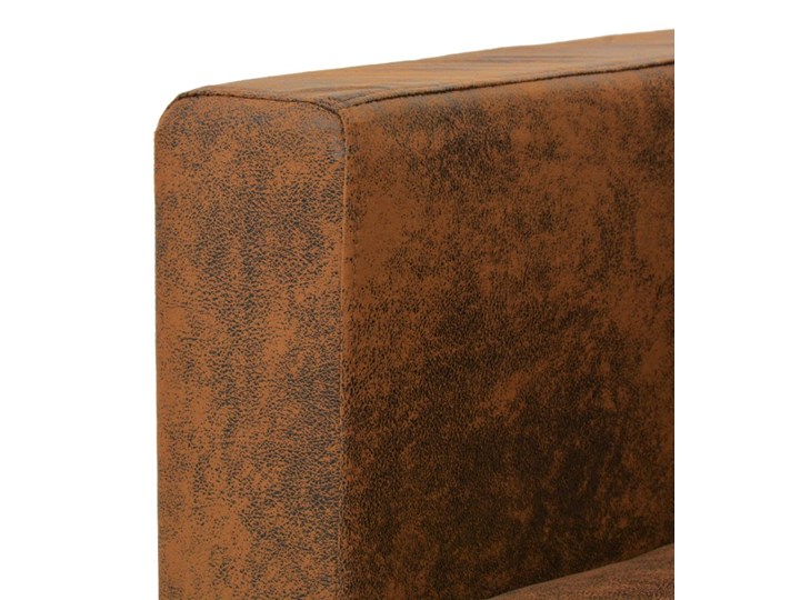 vidaXL Sofa 3-osobowa, 191 x 73 x 82 cm, sztuczny zamsz Szerokość 191 cm Stała konstrukcja Głębokość 73 cm Materiał obicia Skóra ekologiczna Boki Z bokami