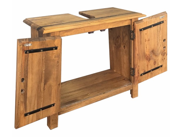 vidaXL Szafka łazienkowa pod umywalkę, drewno sosnowe, 70x32x63 cm Stojące Głębokość 32 cm Szerokość 70 cm Rodzaj frontu Drzwiczki Szafki Kategoria Szafki stojące