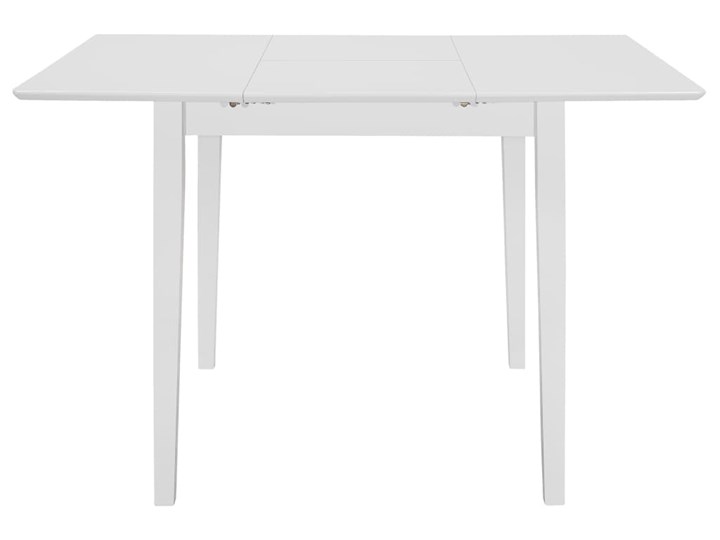 vidaXL Rozsuwany stół jadalniany, biały, (80-120) x 80 x 74 cm, MDF Drewno Płyta MDF Szerokość(n) 80 cm