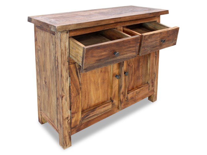 vidaXL Szafka, lite drewno z odzysku, 75 x 30 x 65 cm Styl Rustykalny Szerokość 75 cm Głębokość 30 cm Szerokość 105 cm Z szafkami i szufladami Kategoria Komody