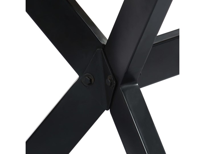 vidaXL Stół jadalniany, 160 x 80 x 75 cm, lite drewno z odzysku Stal Sosna Metal Rozkładanie