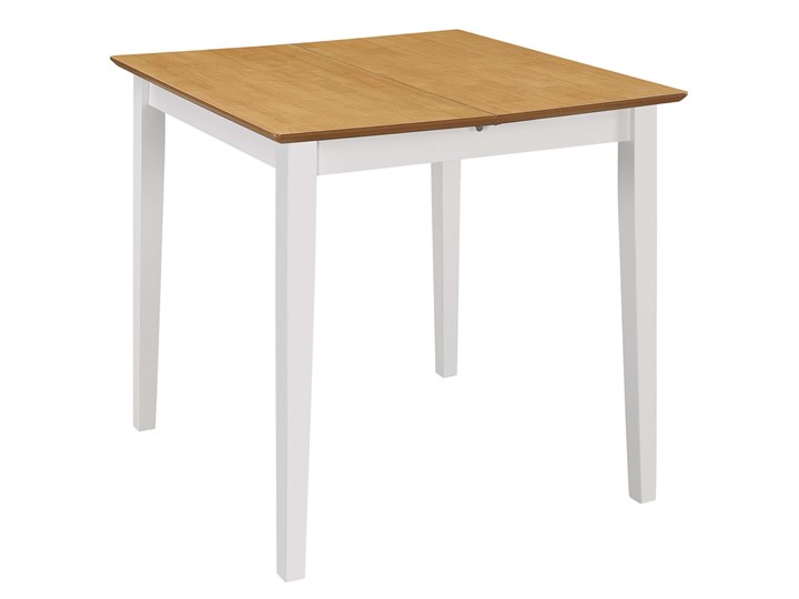 vidaXL Rozsuwany stół jadalniany, biały, (80-120) x 80 x 74 cm, MDF Drewno Wysokość 80 cm Płyta MDF Długość(n) 80 cm