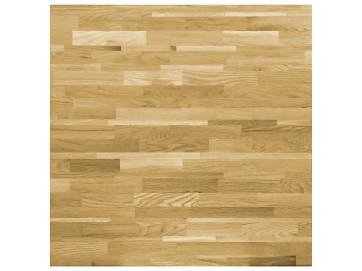 vidaXL Kwadratowy blat do stolika z drewna dębowego, 44 mm, 70 x 70 cm Kategoria Blaty kuchenne Drewno Kolor Brązowy