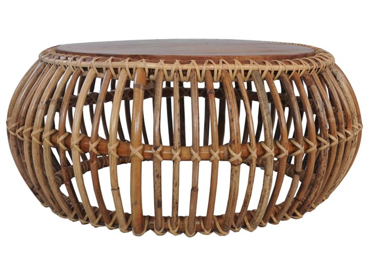 vidaXL Stoliki kawowe, 2 szt., naturalny rattan