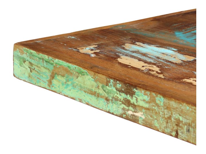 vidaXL Stół jadalniany, 140 x 70 x 75 cm, lite drewno z odzysku Metal Stal Sosna Styl Vintage Kolor Wielokolorowy