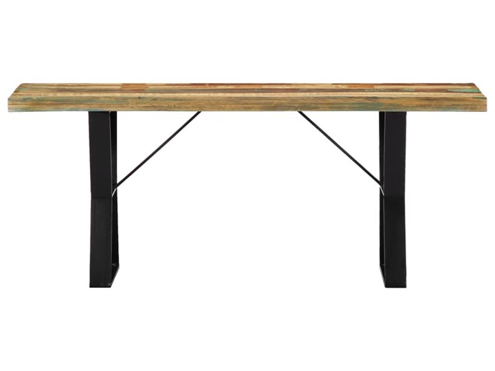 vidaXL Ławka, 110 cm, lite drewno odzyskane
