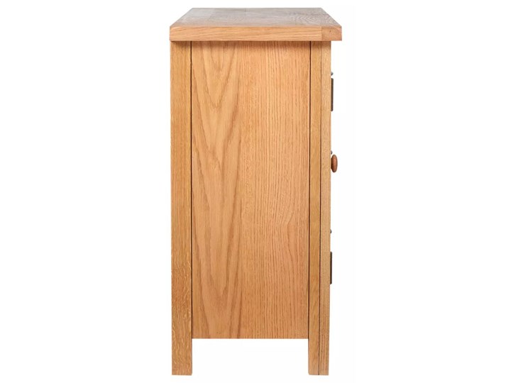 vidaXL Komoda z 3 szufladami, 110 x 33,5 x 70 cm, lite drewno dębowe Pomieszczenie Sypialnia Głębokość 34 cm Szerokość 110 cm Z szafkami i szufladami Płyta MDF Pomieszczenie Salon