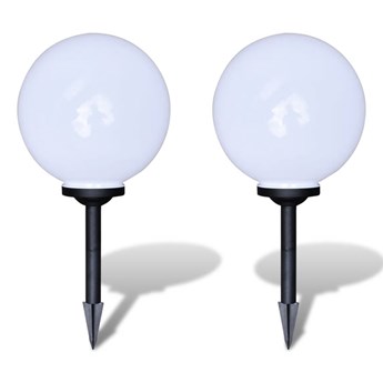 vidaXL Lampy do oświetlenia ścieżki, 2 szt, LED, 30 cm, ze szpikulcami