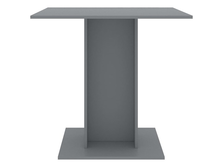 vidaXL Stół jadalniany, szary, 80 x 80 x 75 cm, płyta wiórowa Płyta MDF Kategoria Stoły kuchenne Rozkładanie