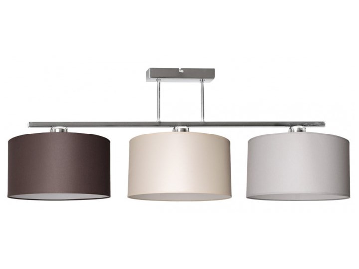 Nowoczesna Lampa z Abażurami Chrom Sufitowa Metal Lampa z kloszem Lampa z abażurem Styl Nowoczesny