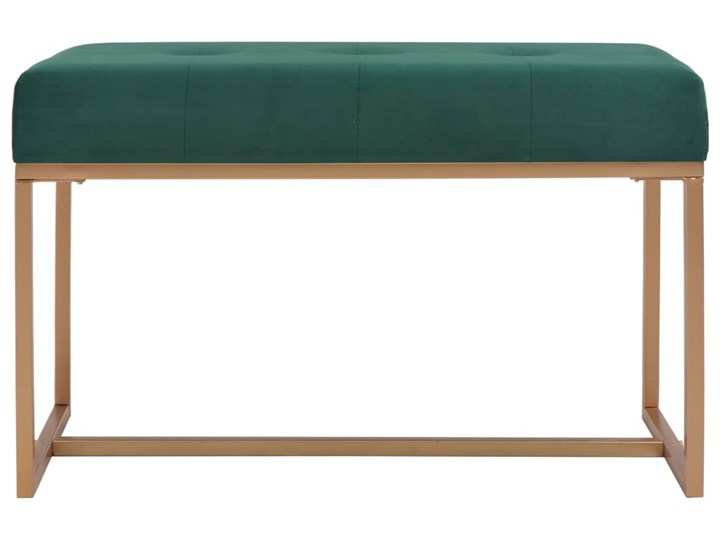 vidaXL Ławka, 80 cm, zielona, aksamitna