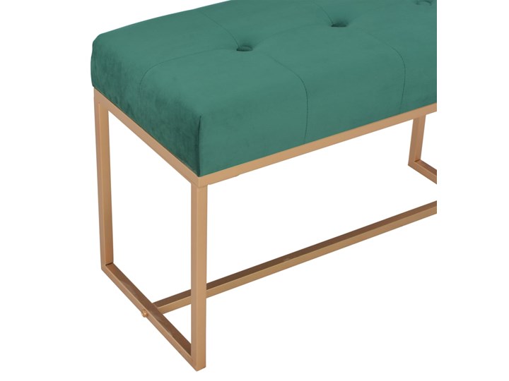 vidaXL Ławka, 80 cm, zielona, aksamitna