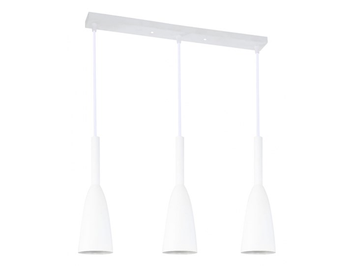 SOLIN 3 lampy typu belka 3 X 60W E27 lampa wisząca zwis żyrandol biała nowoczesna minimalistyczna pr ...