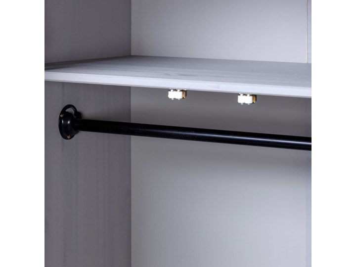 vidaXL Szafa trzydrzwiowa, szara, 118x50x171,5 cm, sosna, seria Panama Pomieszczenie Sypialnia Głębokość 50 cm Szerokość 118 cm Drewno Styl Prowansalski