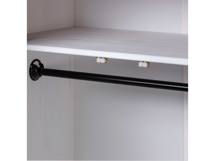vidaXL Szafa trzydrzwiowa, biała, 118x50x171,5 cm, sosna, seria Panama Drewno Wysokość 171 cm Typ Gotowa Szerokość 118 cm Głębokość 50 cm Pomieszczenie Garderoba