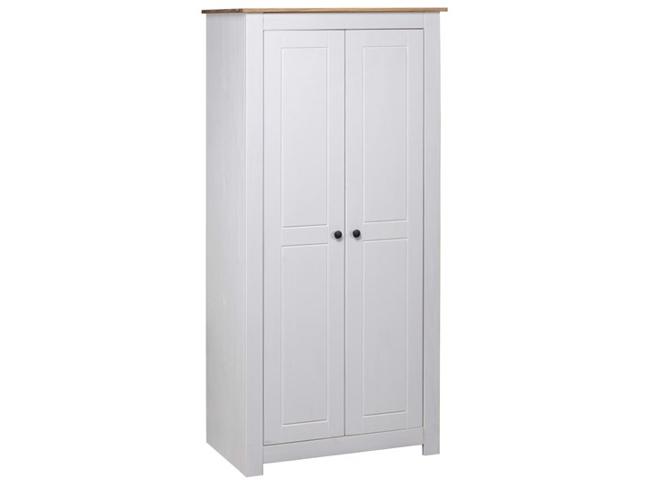 vidaXL Szafa, biała, 80 x 50 x 171,5 cm, lita sosna, seria Panama Typ Gotowa Drewno Szerokość 80 cm Głębokość 50 cm Kolor Biały