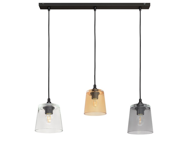 Lampa na listwie LUCEA W-L 8010/3 BK+MIX Lampa inspirowana Ilość źródeł światła 3 źródła