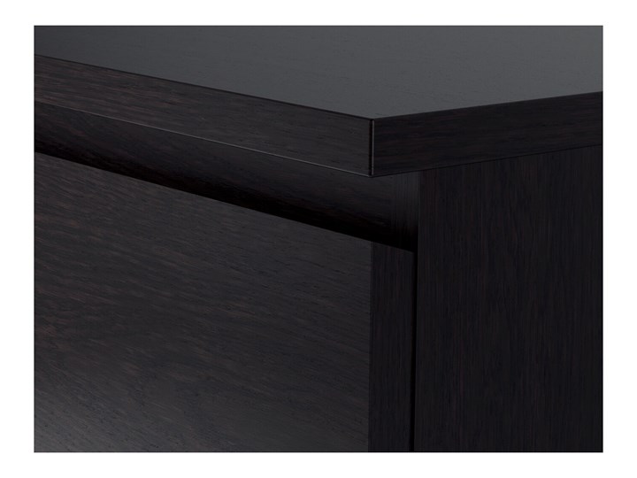 MALM Komoda, 4 szuflady Wysokość 80 cm Głębokość 48 cm Z szufladami Głębokość 43 cm Wysokość 100 cm Szerokość 80 cm Pomieszczenie Salon Kolor Czarny