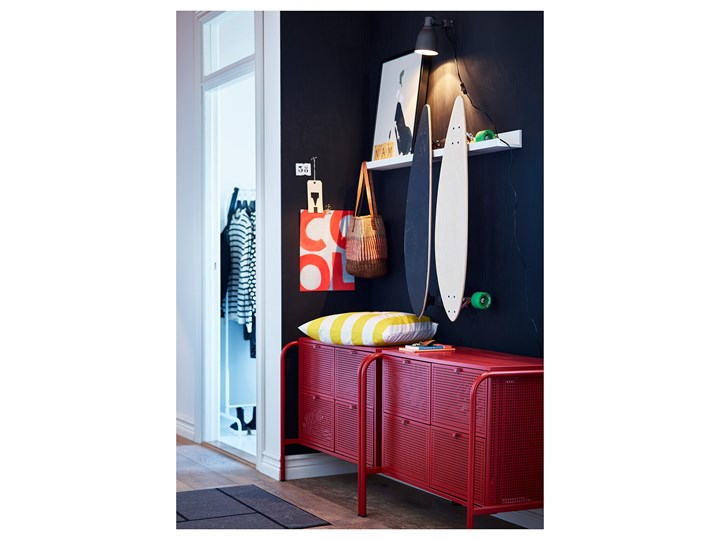 NIKKEBY Komoda, 4 szuflady Z szufladami Wysokość 84 cm Wysokość 70 cm Szerokość 84 cm Głębokość 49 cm Styl Industrialny
