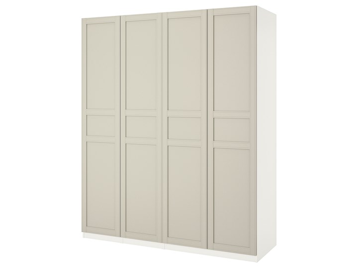 PAX Szafa Rodzaj drzwi Uchylne Wysokość 236,4 cm Szerokość 200 cm Płyta MDF Wysokość 236 cm Głębokość 60 cm Ilość drzwi Czterodrzwiowe