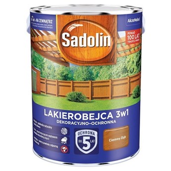 Dekoracyjna lakierobejca 3w1 5l Ciemny dąb
