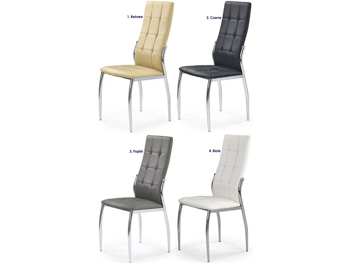 Krzesło pikowane Azrel - białe Wysokość 100 cm Głębokość 42 cm Szerokość 42 cm Kolor Biały
