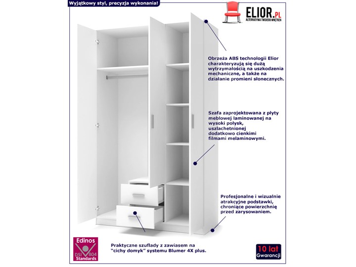 Szafa Lines S3 - dąb sonoma z lustrem Płyta MDF Drewno Lustro