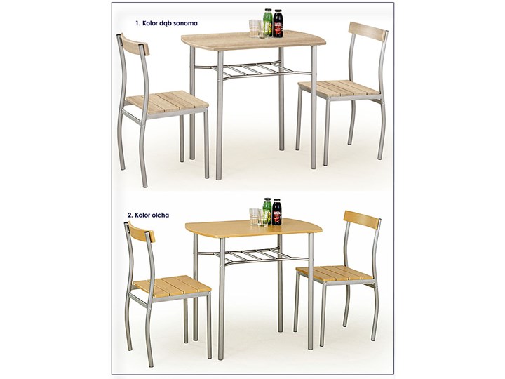Stół z krzesłami Twiner - wenge Kategoria Stoły z krzesłami Liczba krzeseł 2 krzesła